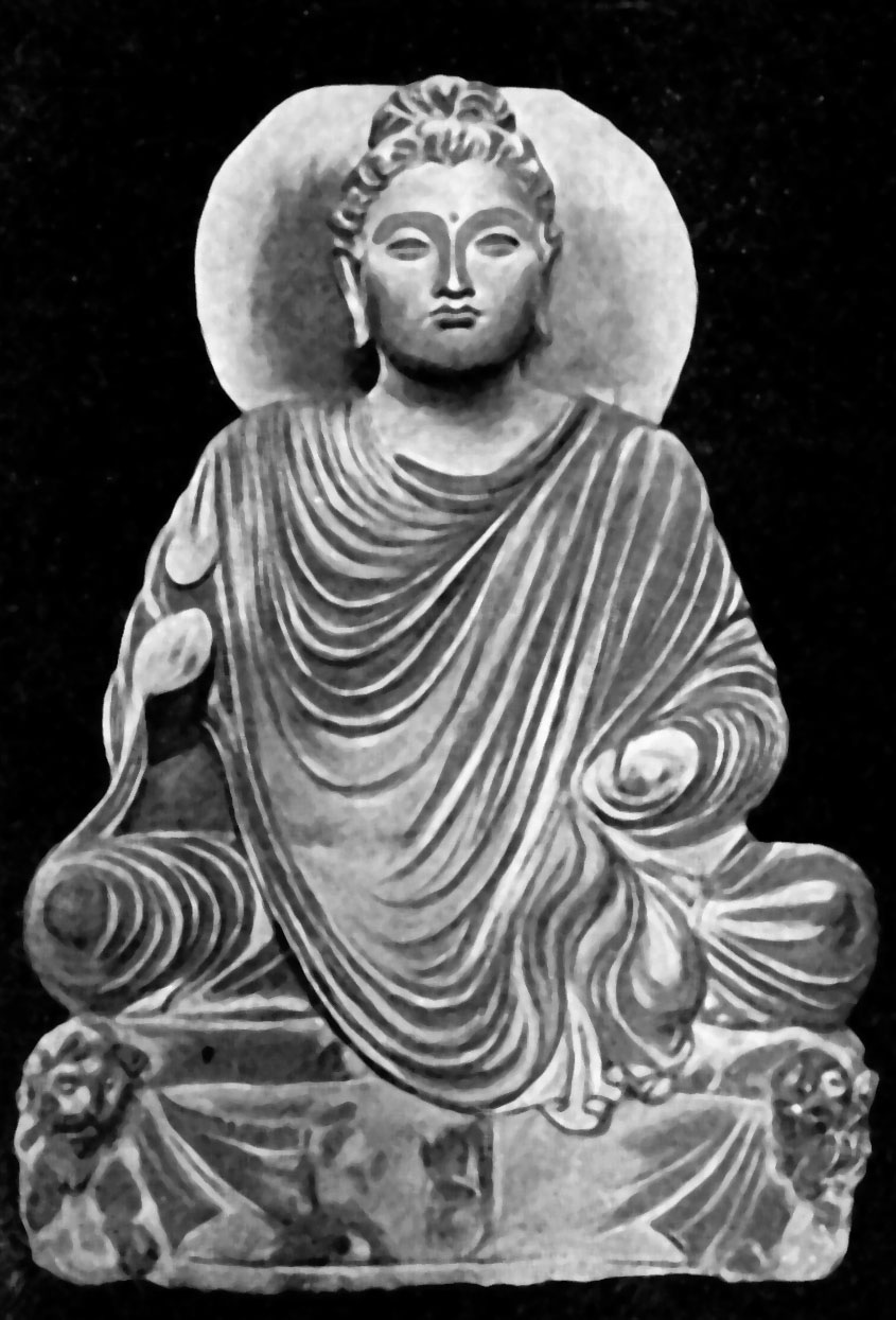 A Buddha in meditation