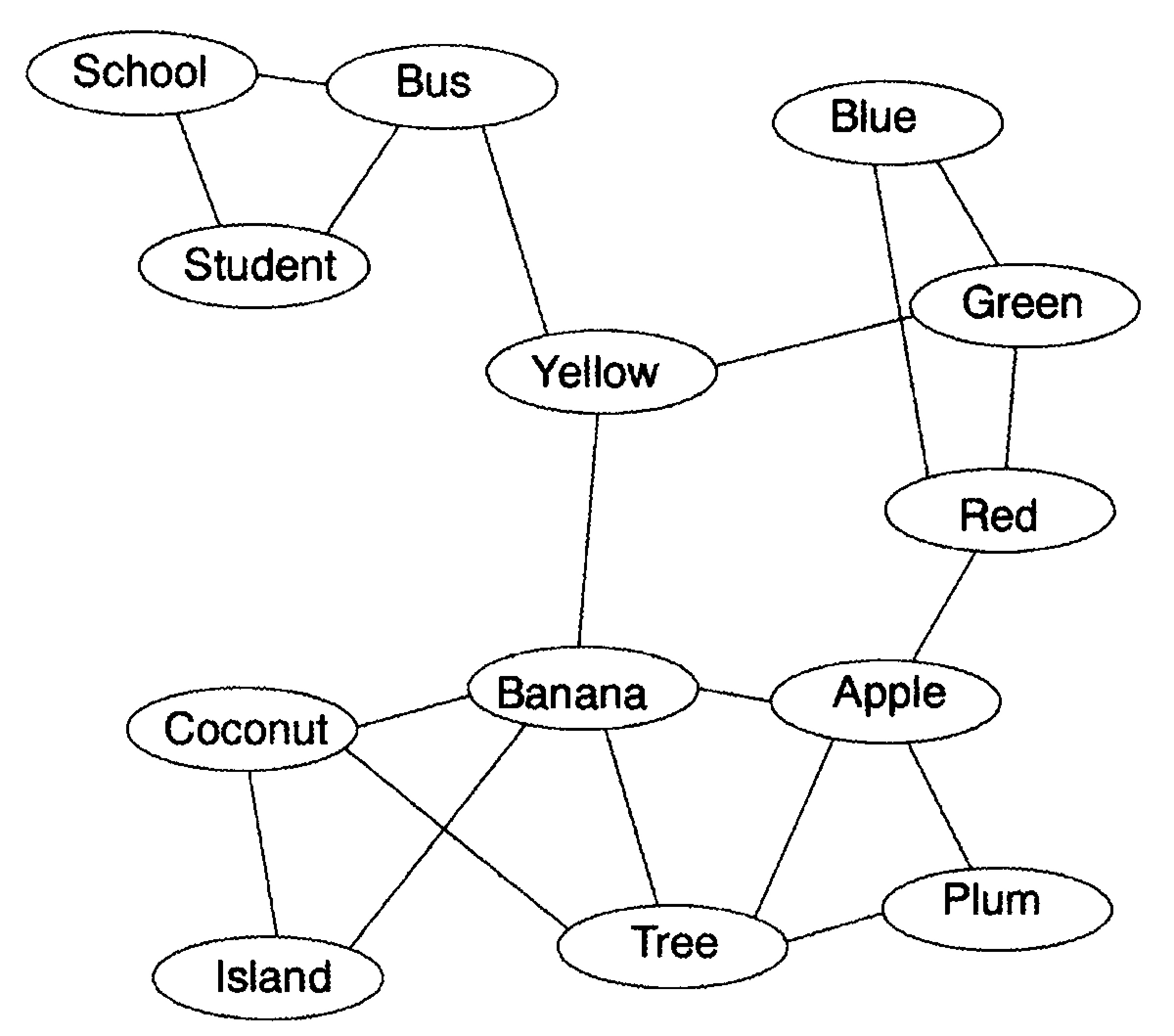 a network of related words