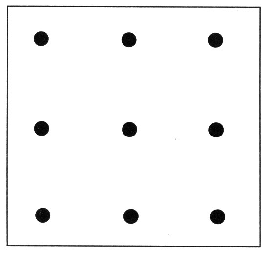solution connect 9 dots 4 lines